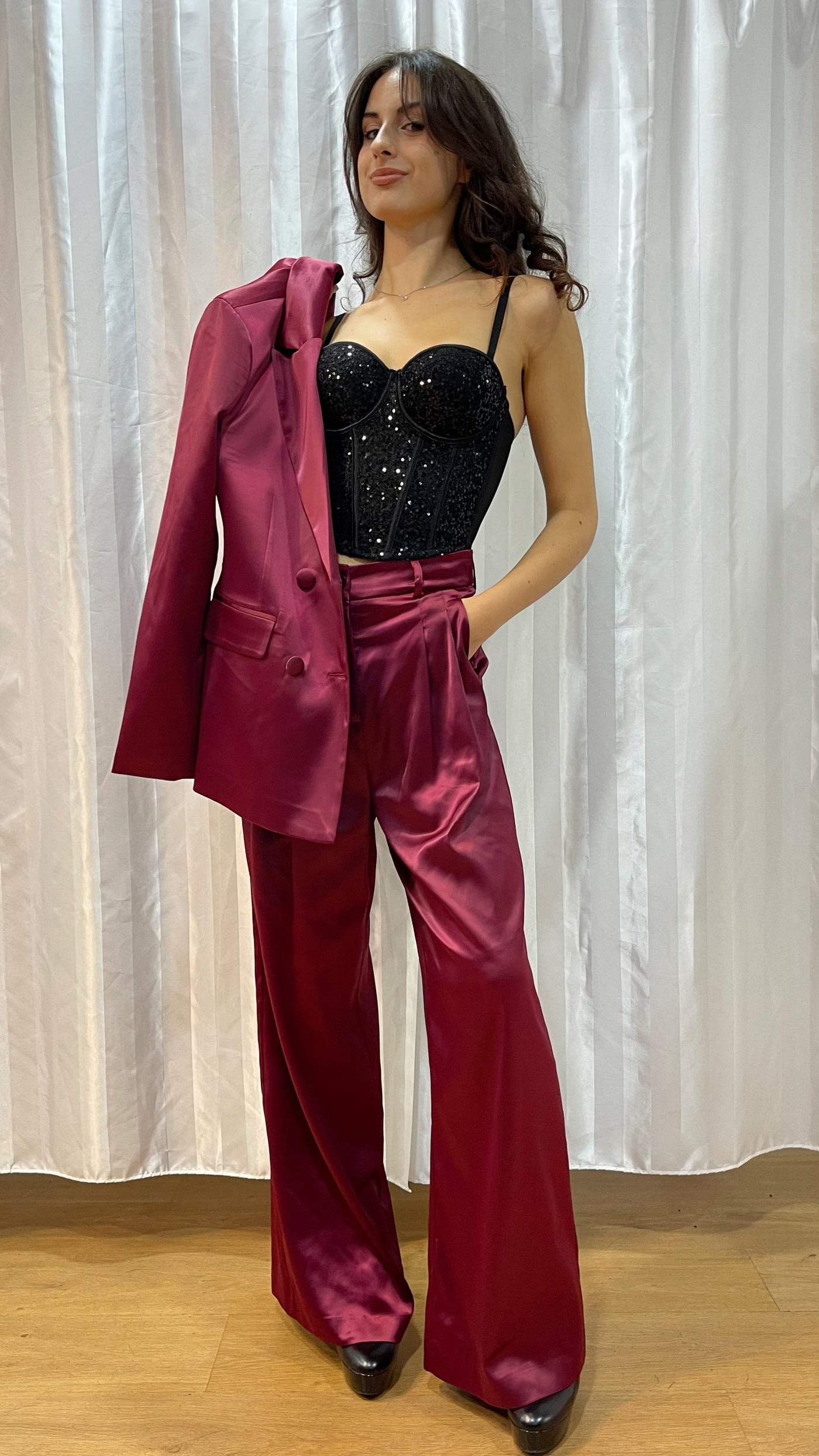 Tailleur in raso