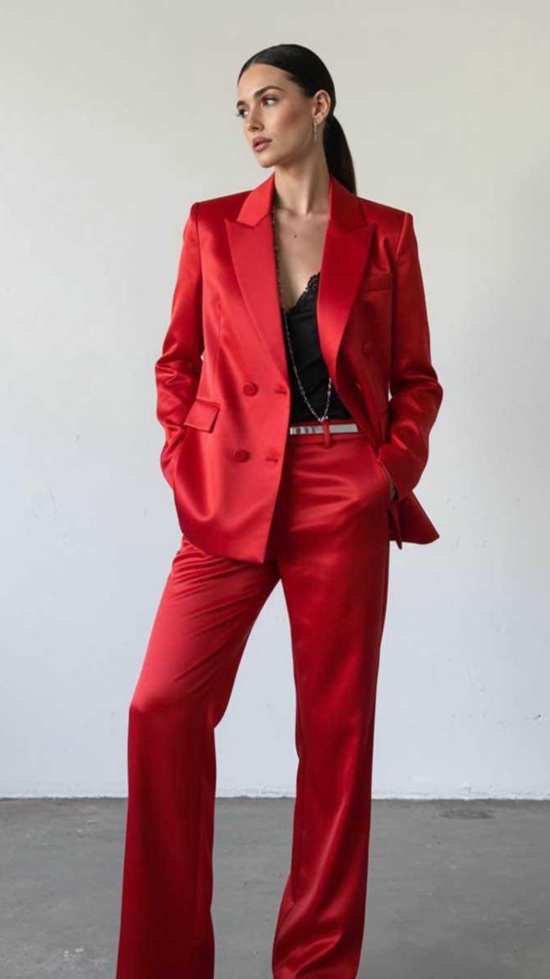 Tailleur in raso