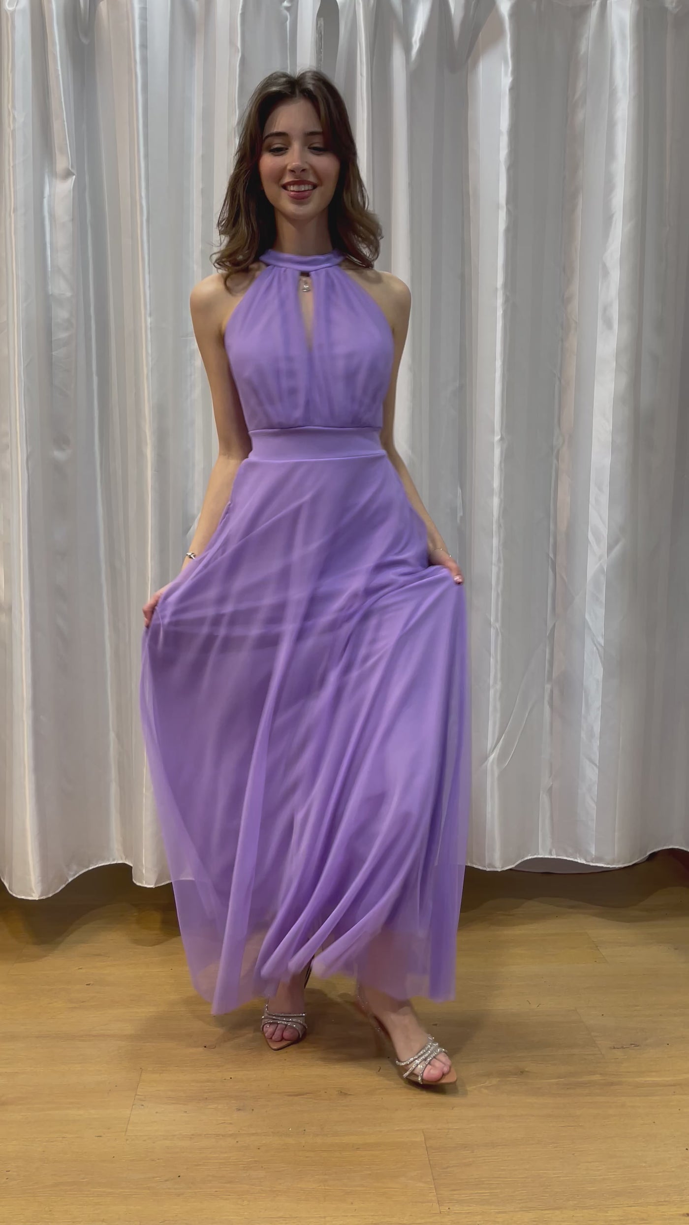 Ritornato in lilla, nero, rosso, azzurro e tiffany 